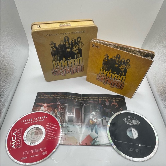 Collector's Edition Lynyrd Skynyrd METAL CASE ONLY(includes 3 Different CDs) - Picture 2 of 7